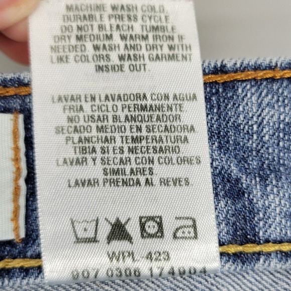 Levi Strauss Signature Misses 12 Short Stretch Mid Rise Bootcut Jeans C337 - Picture 8 of 8